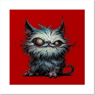 Ugly monster cat Posters and Art